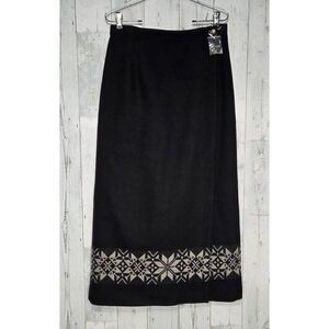 VTG 80s 90s Pendleton Holiday Snowflake Wool Skirt Sz.12